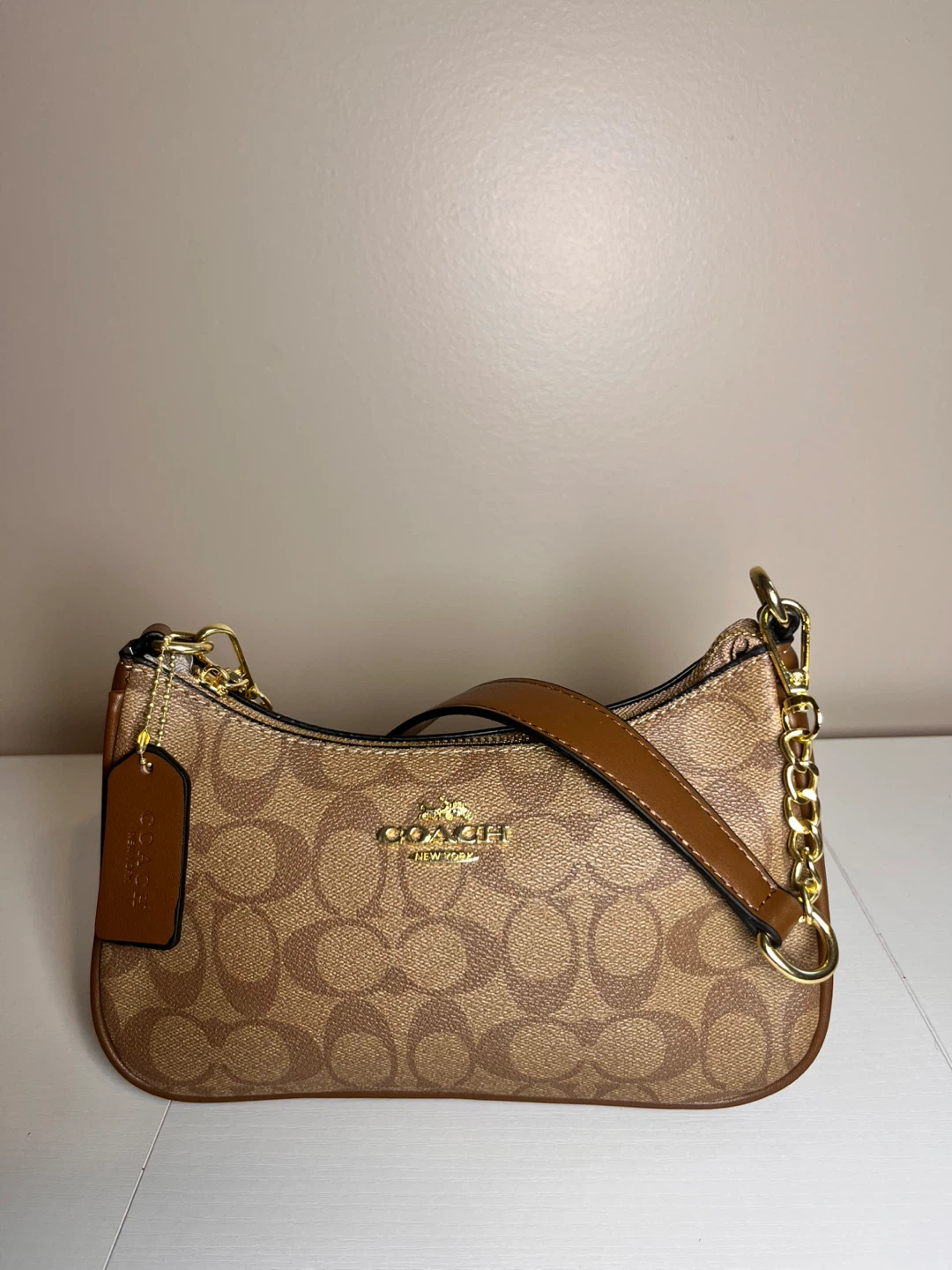 Coach Signature Canvas Mini Shoulder Bag