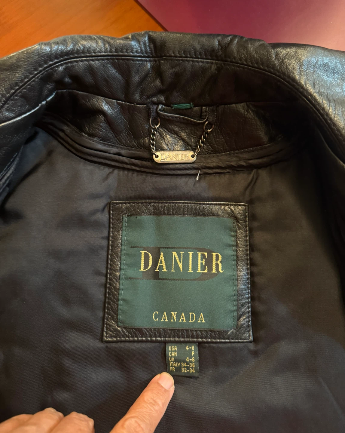 Danier Black Leather Jacket - photo 4