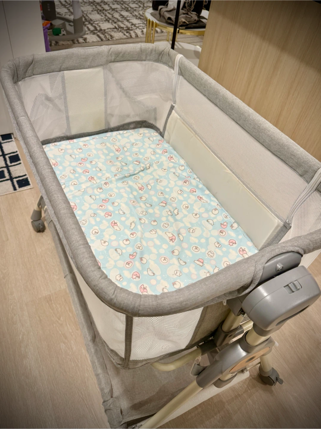 Baby Bedside Bassinet in Grey - photo 2