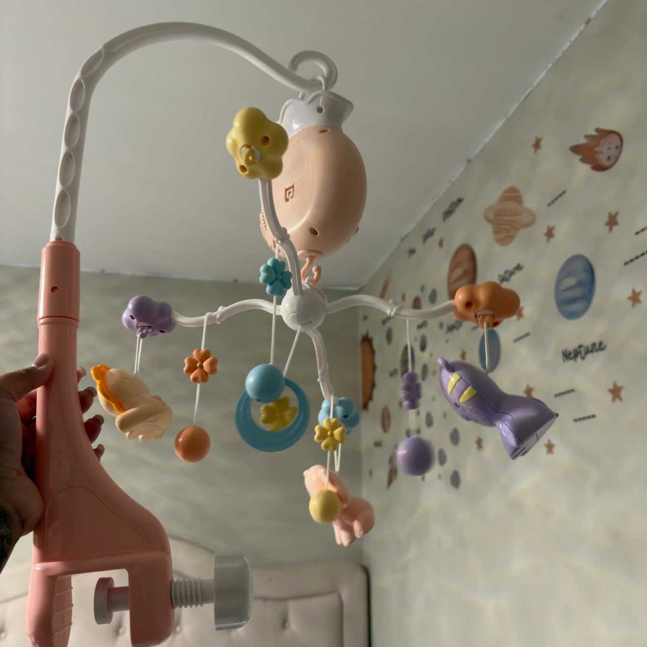 Baby Musical Crib Mobile with Night Light