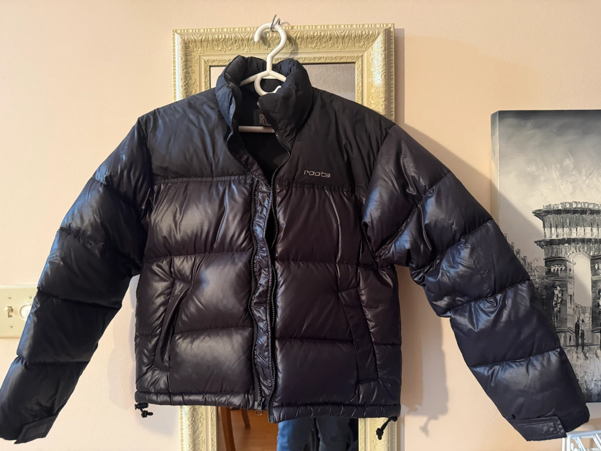 Roots Black Puffer Jacket