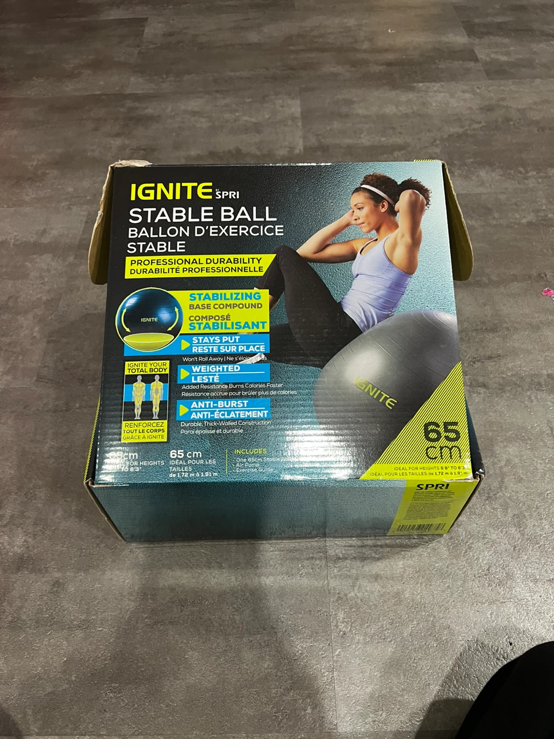 IGNITE by SPRI Stable Ball 65cm