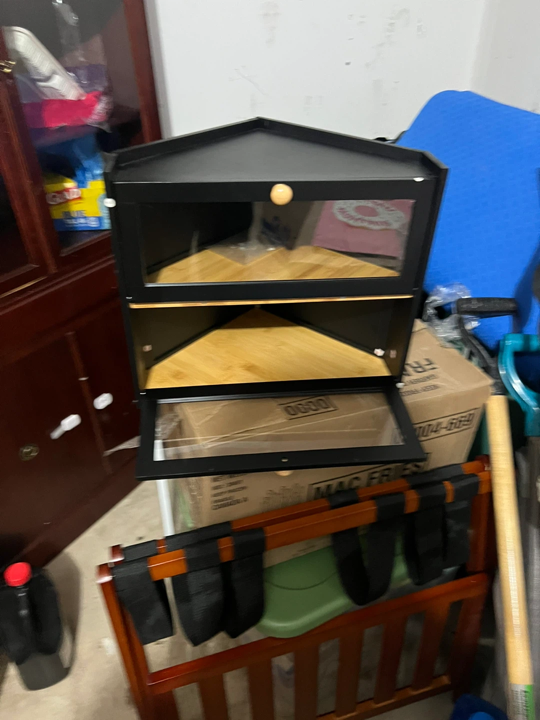 Black Corner Storage Cabinet - photo 2