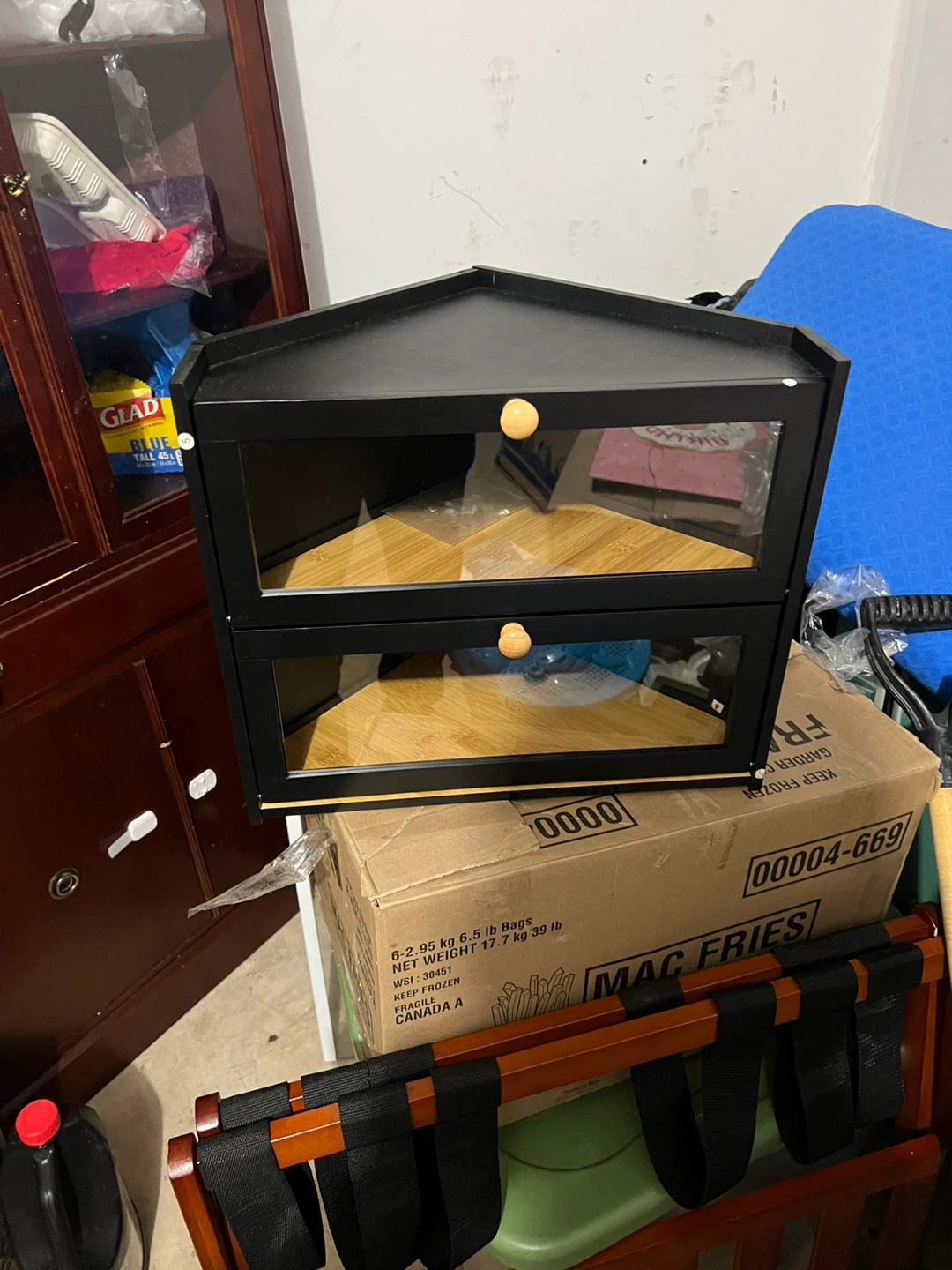 Black Corner Storage Cabinet - photo 4