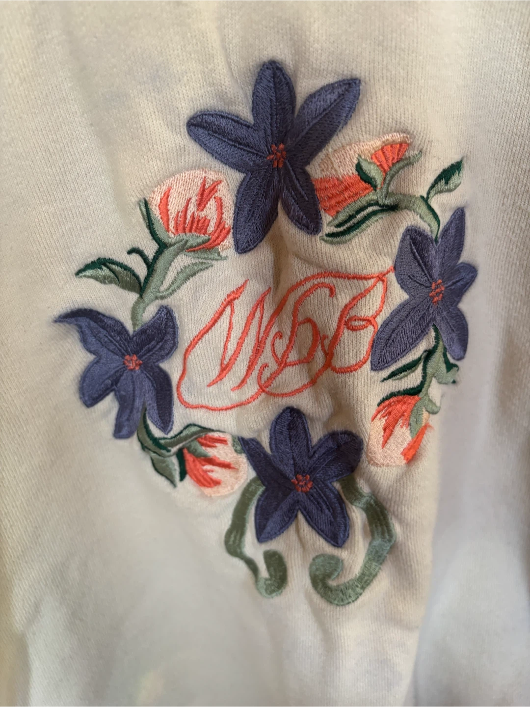 Weekends by Brettons Floral Embroidered Sweatshirt - photo 2