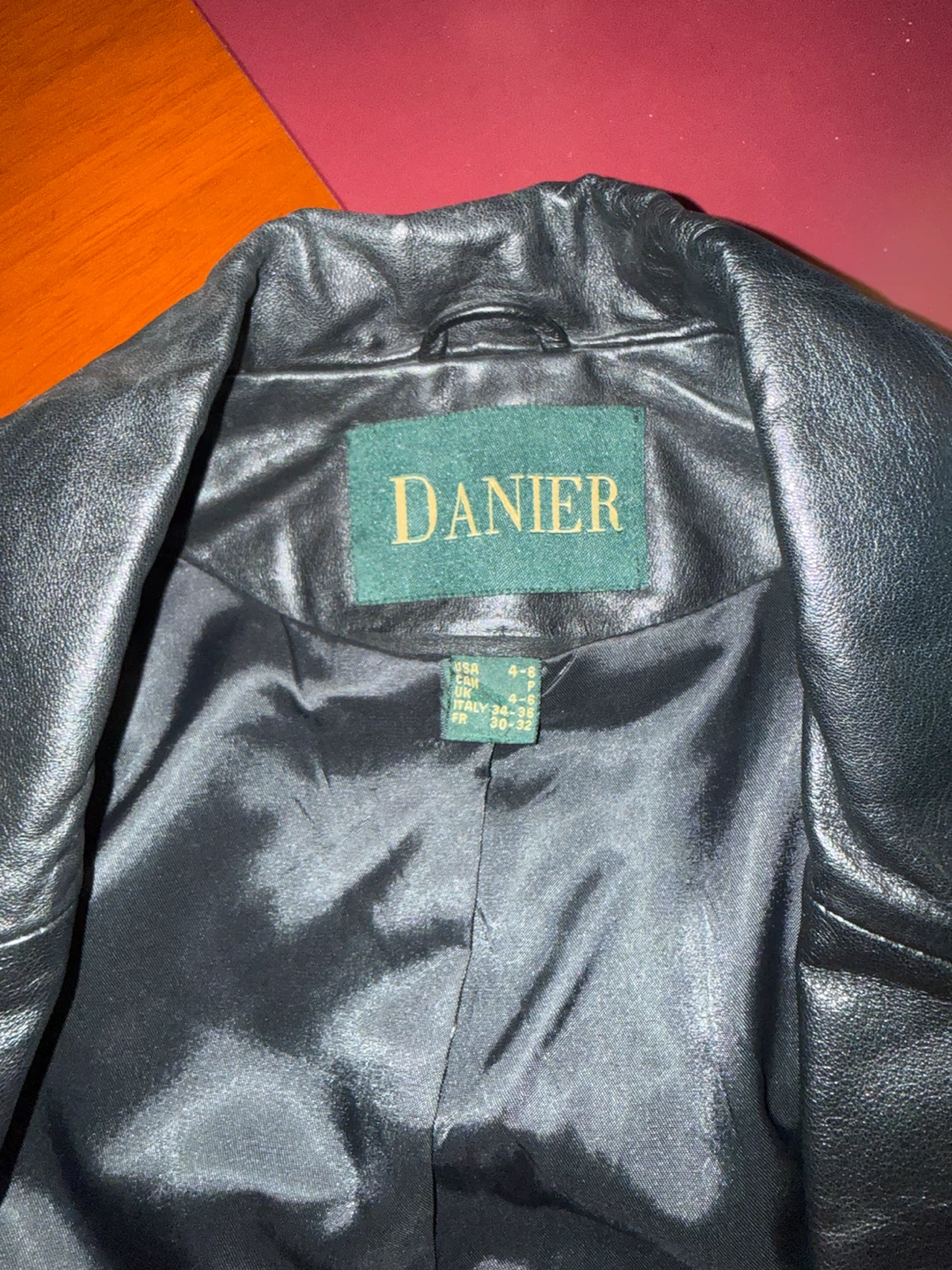 Danier Black Leather Jacket - photo 4