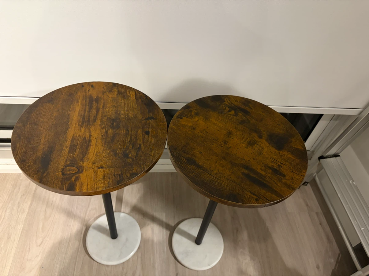 Set of 2 Round Side Tables - photo 2
