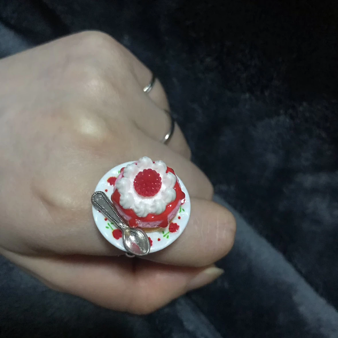 Strawberry Cake Mini Plate Ring - photo 3