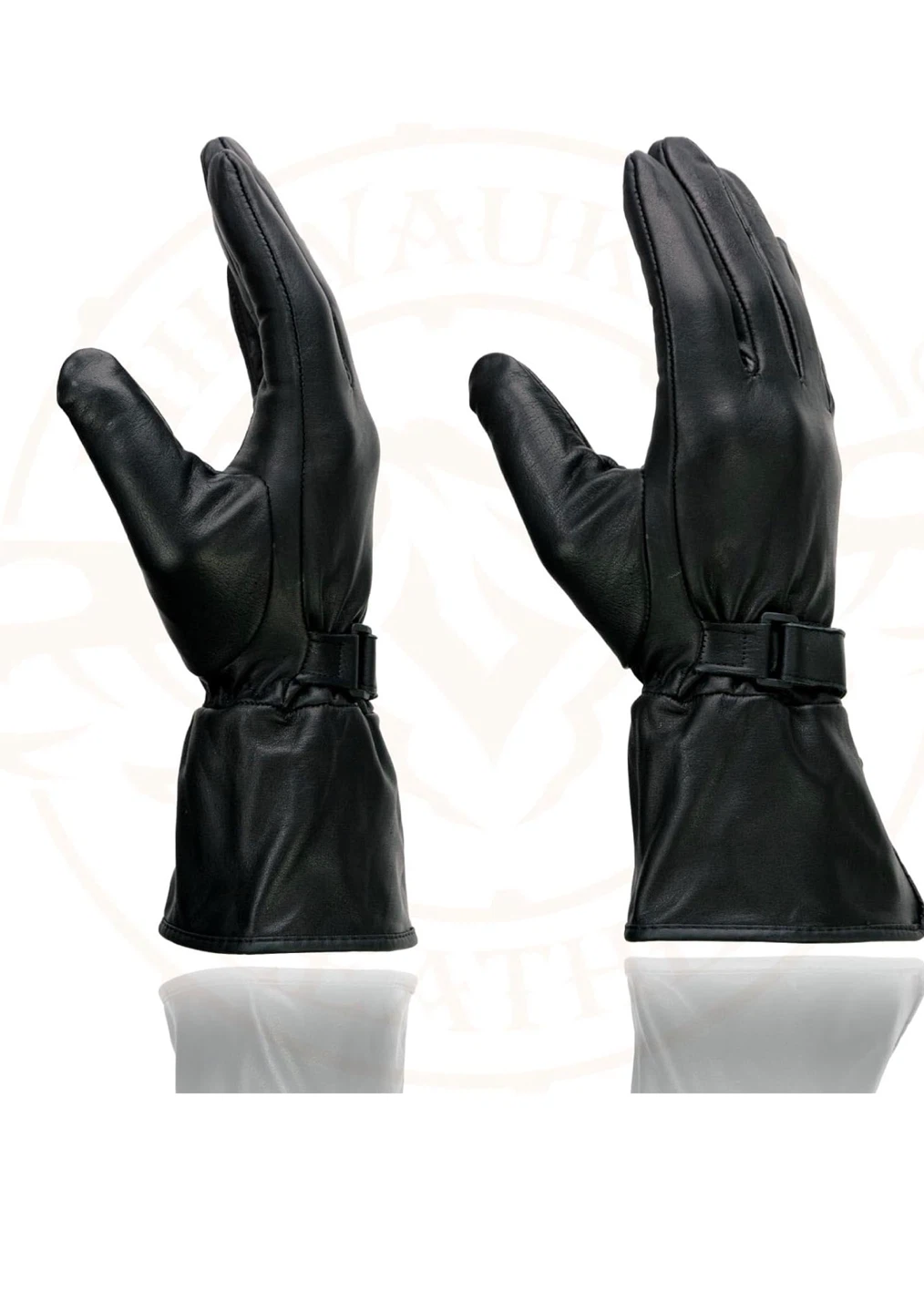 Black Leather Gloves - photo 2