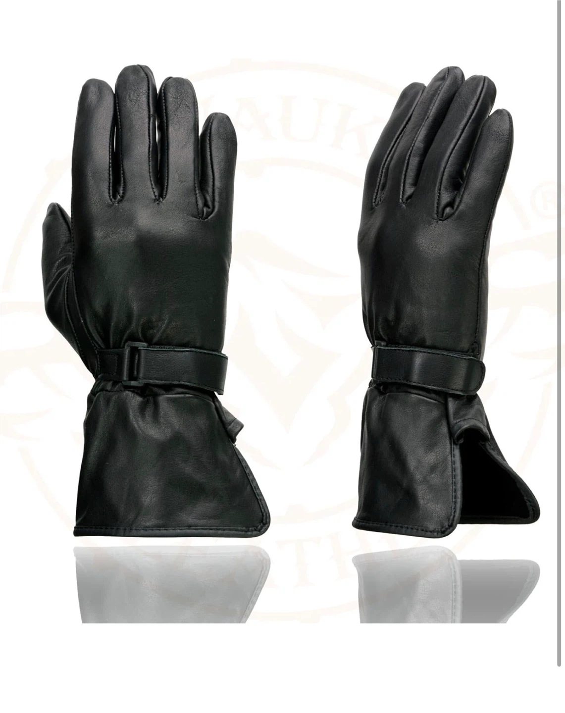 Black Leather Gloves - photo 4