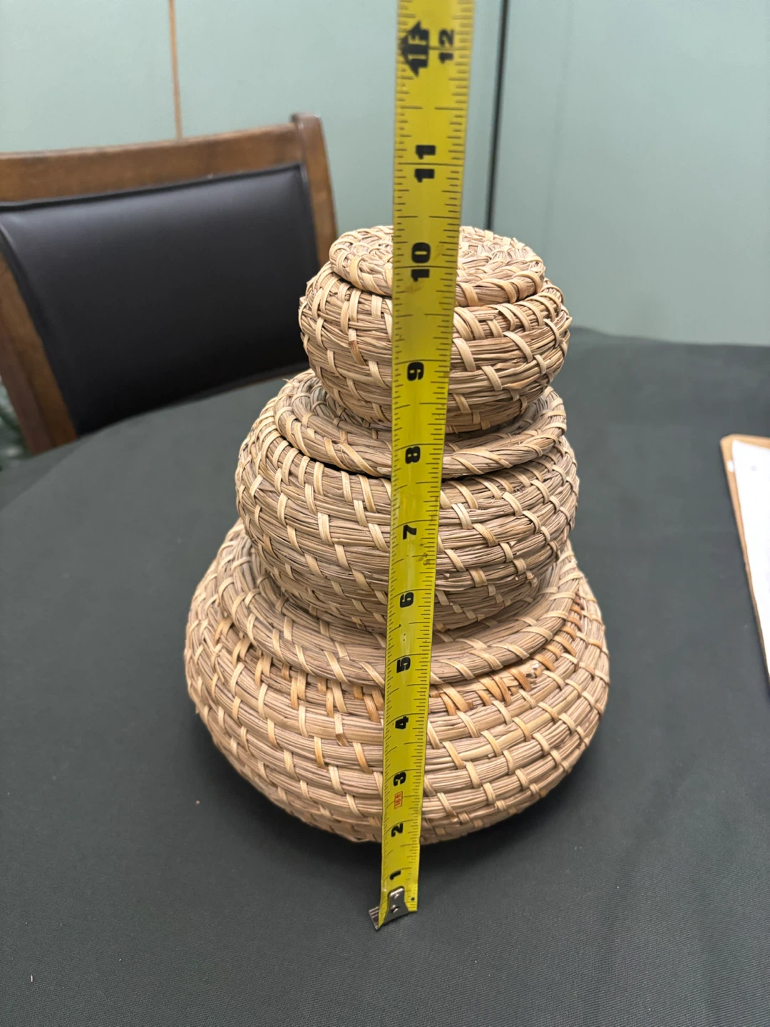 Set of 3 Woven Lidded Baskets - photo 2