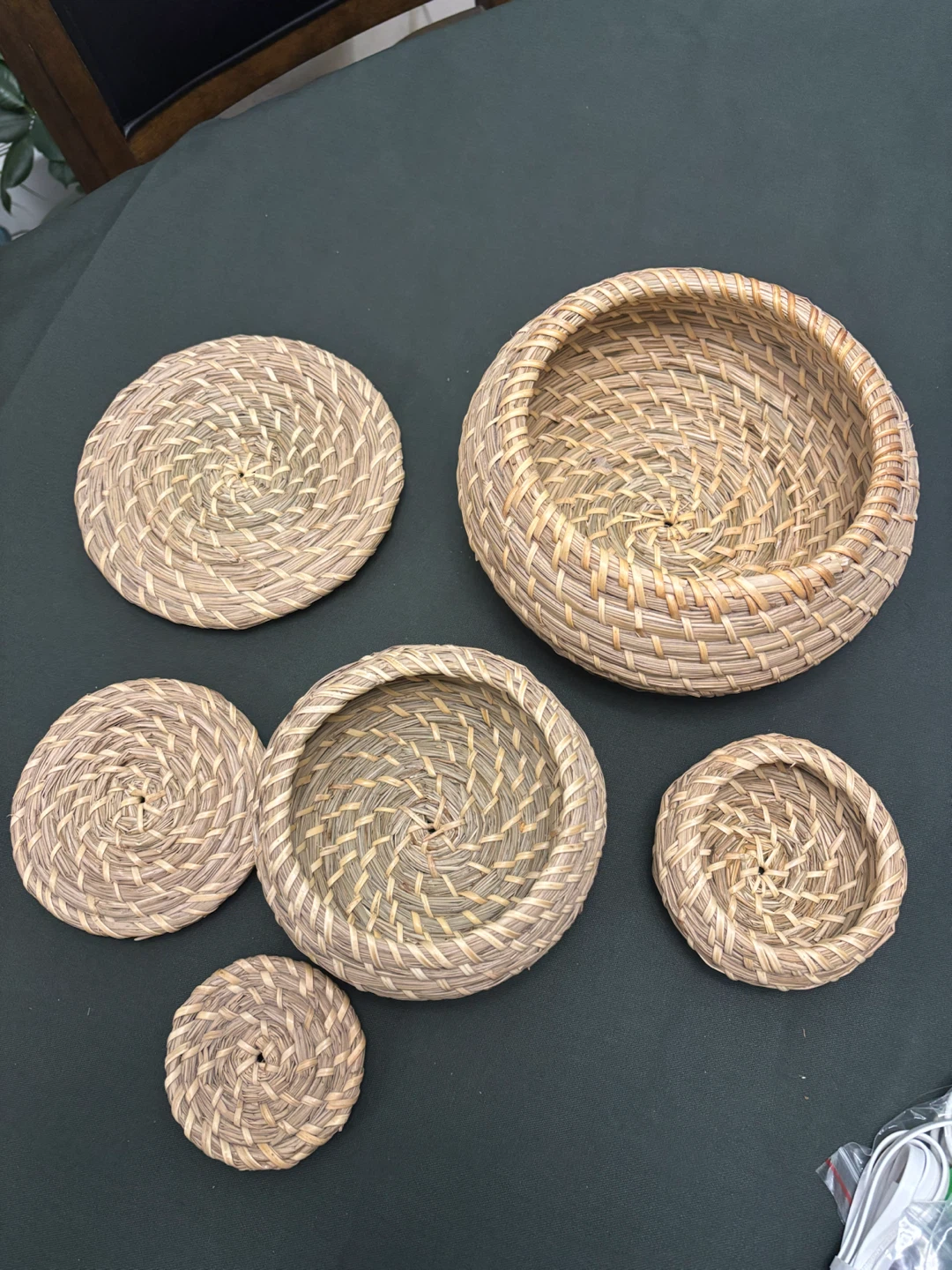 Set of 3 Woven Lidded Baskets - photo 3
