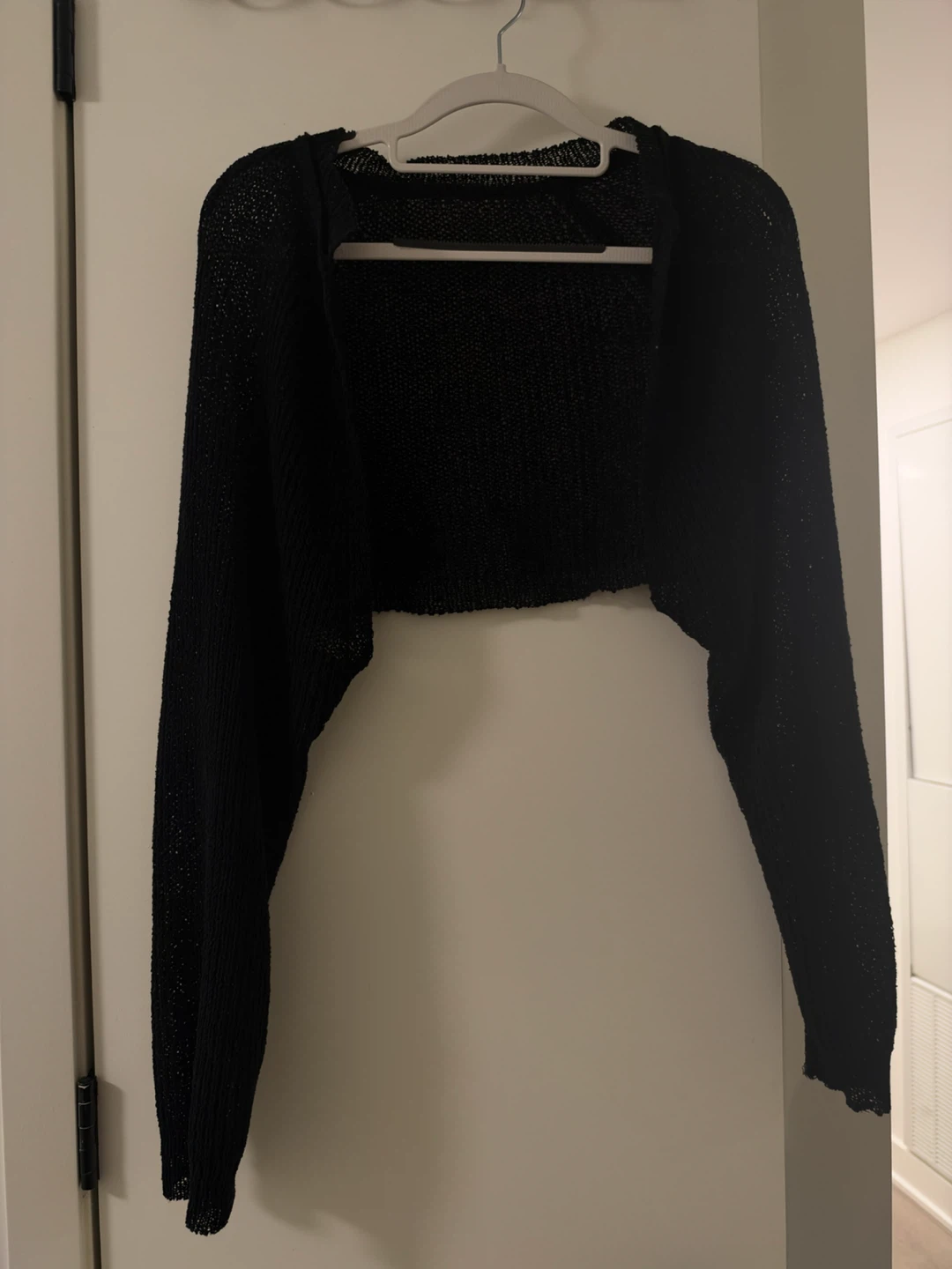 Black Knitted Bolero Shrug