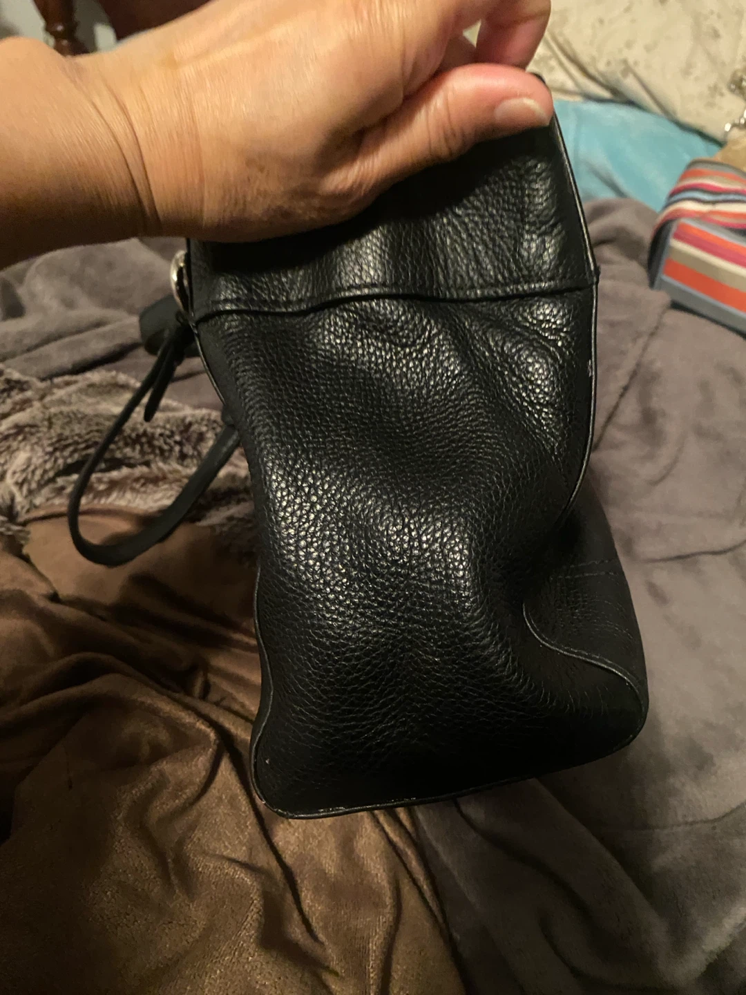 Coach Black Pebble Leather Handbag - photo 3