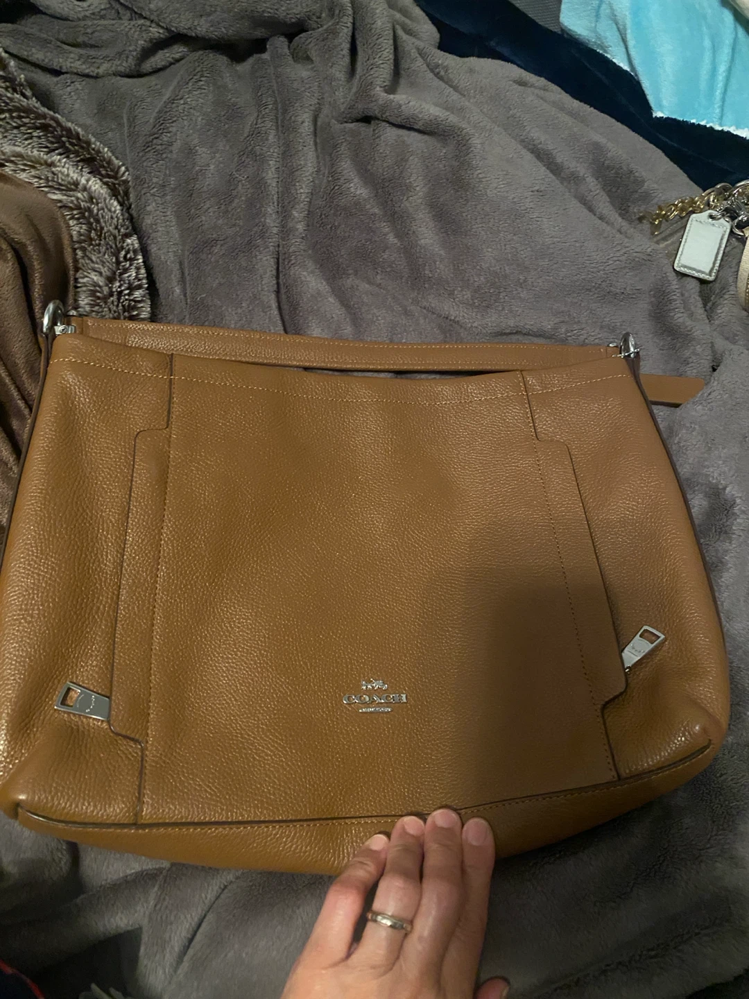 Coach Brown Leather Hobo Bag