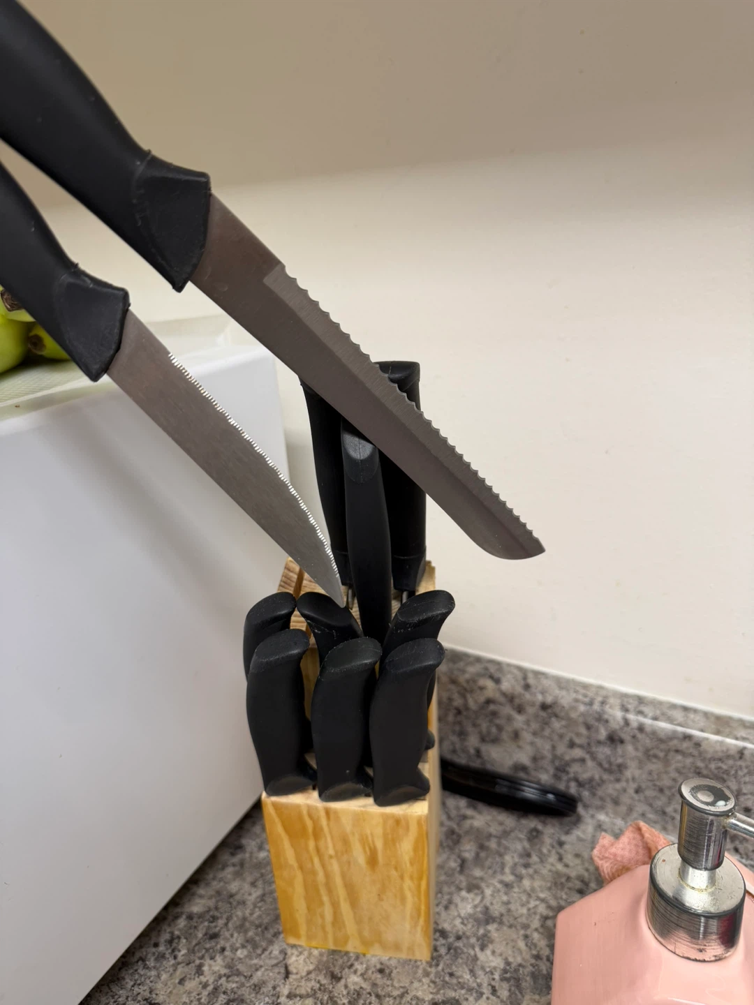 Kitchen Knife Set with Wooden Block