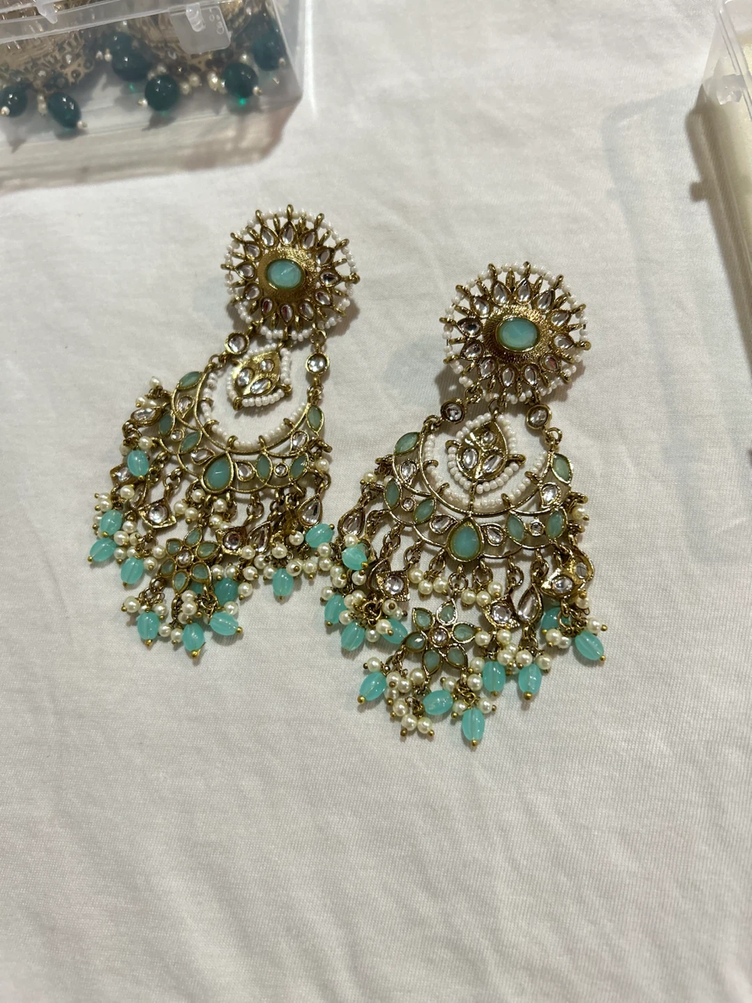 Kundan earrings - photo 2