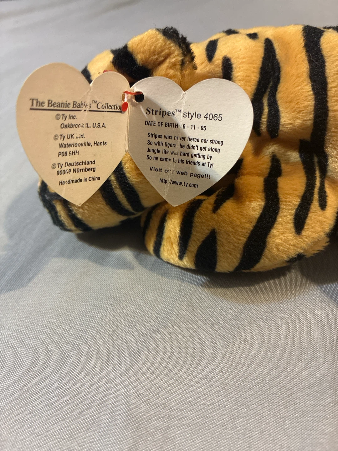 Ty Beanie Baby Stripes The Tiger - photo 2