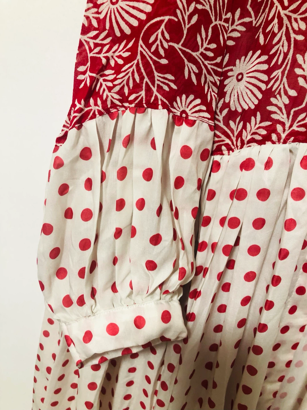 Red and White Patterned Kimono Robe - photo 5
