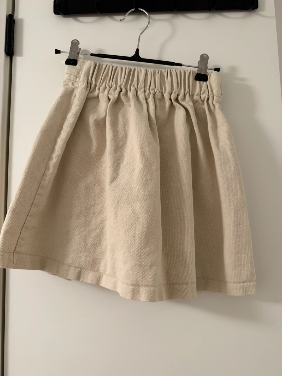 Beige Cotton Pleated Skirt - photo 2