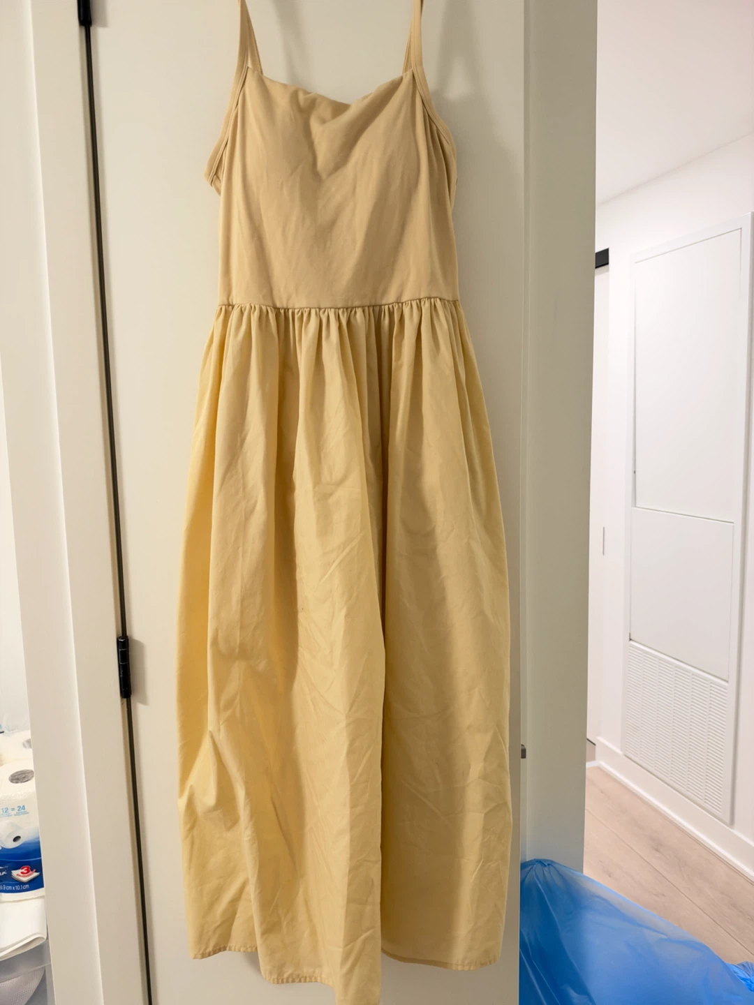Uniqlo Beige Spaghetti Strap Dress