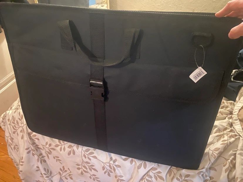 Large Black Portfolio Carrying Case