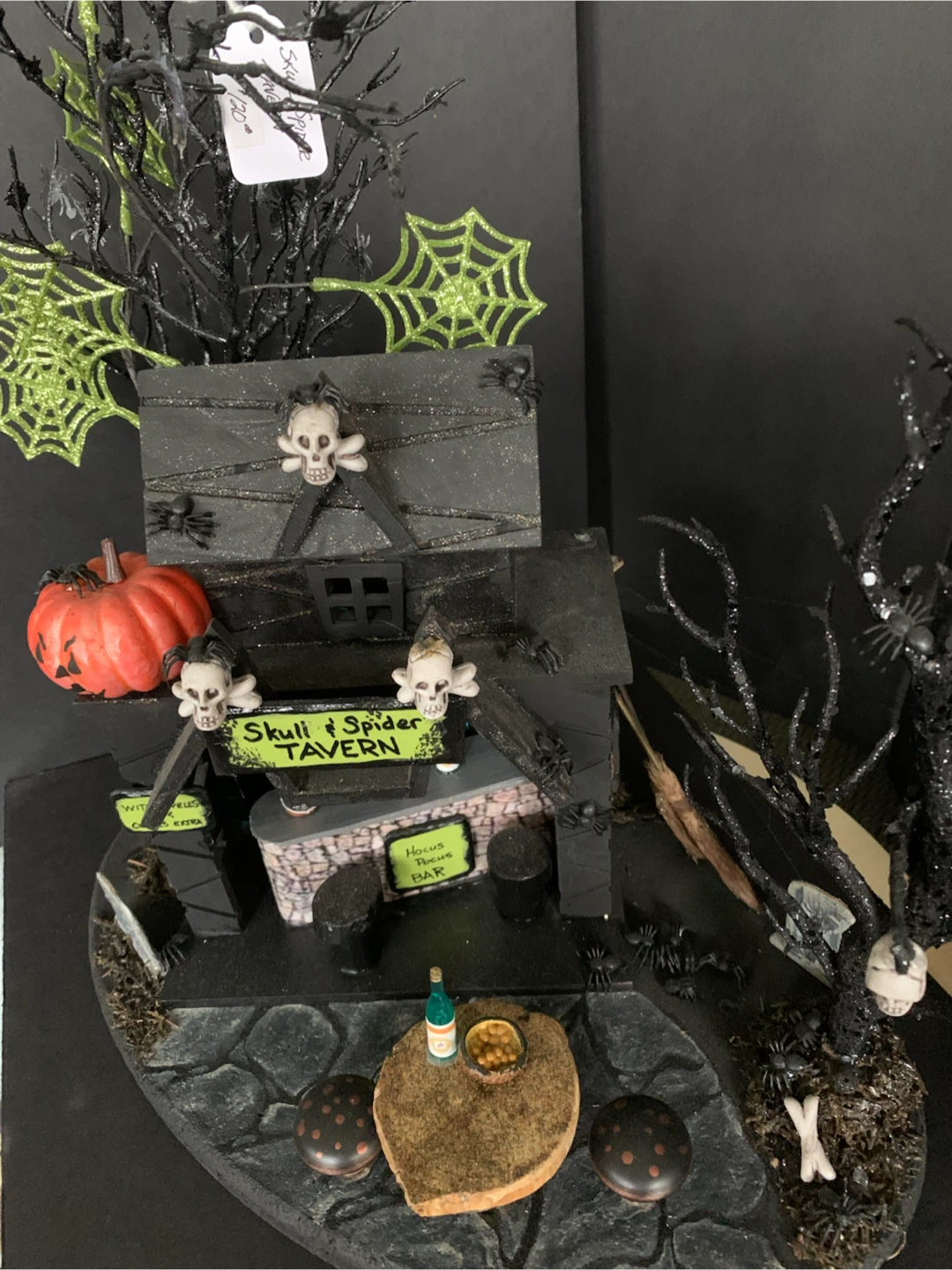 Skull & Spider Tavern Halloween Decor - photo 3