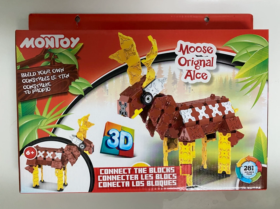 Build a 3D Moose (281 pcs)