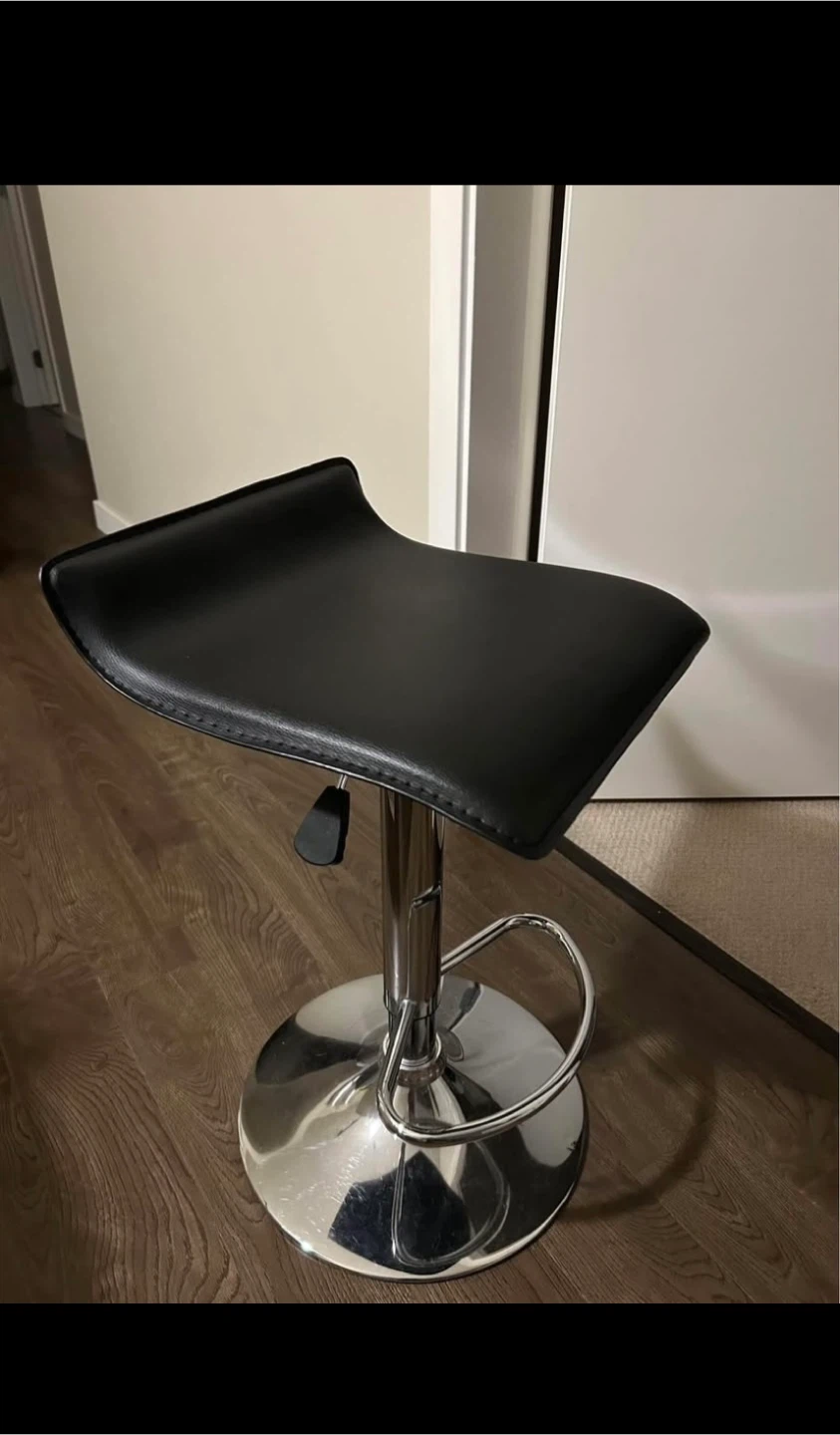 Black Adjustable Bar Stools