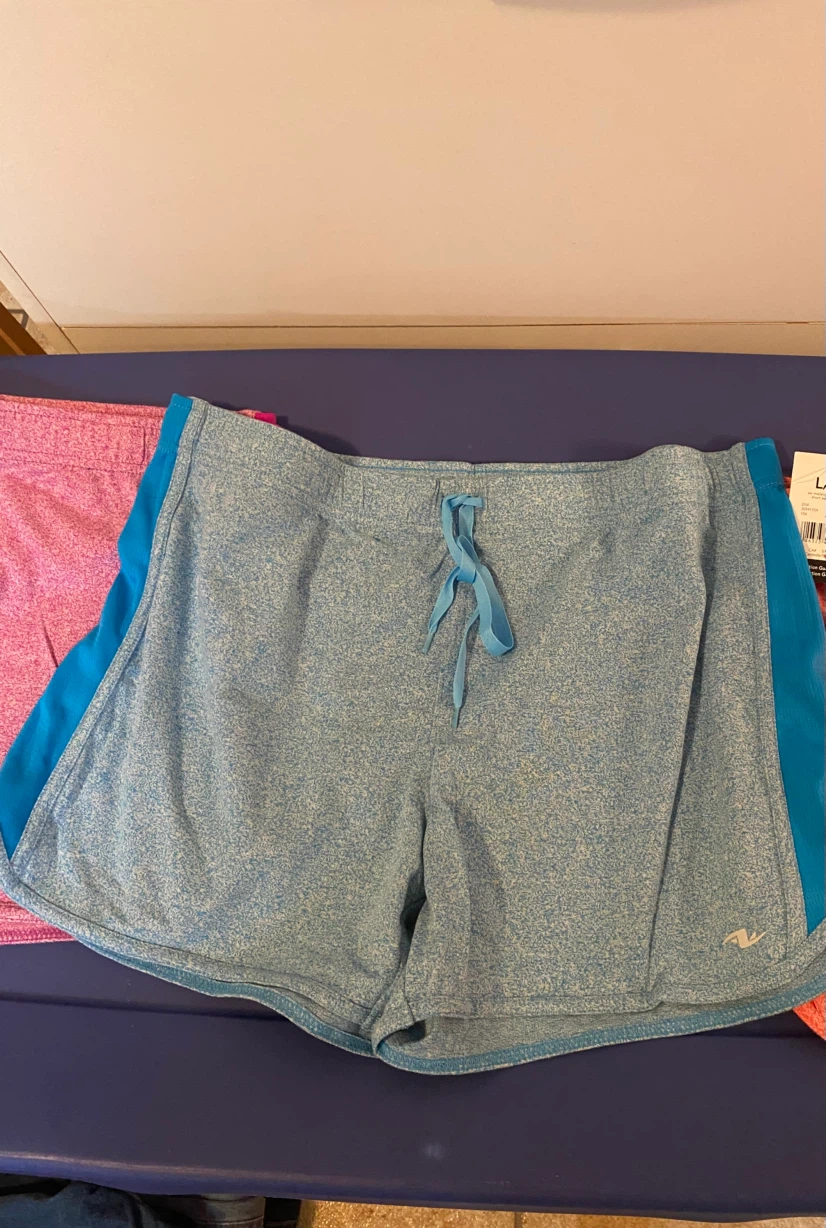 NEW ATHLETIC WORKS SHORTS – 3-PAIR SET – SIZE LARGE - photo 2