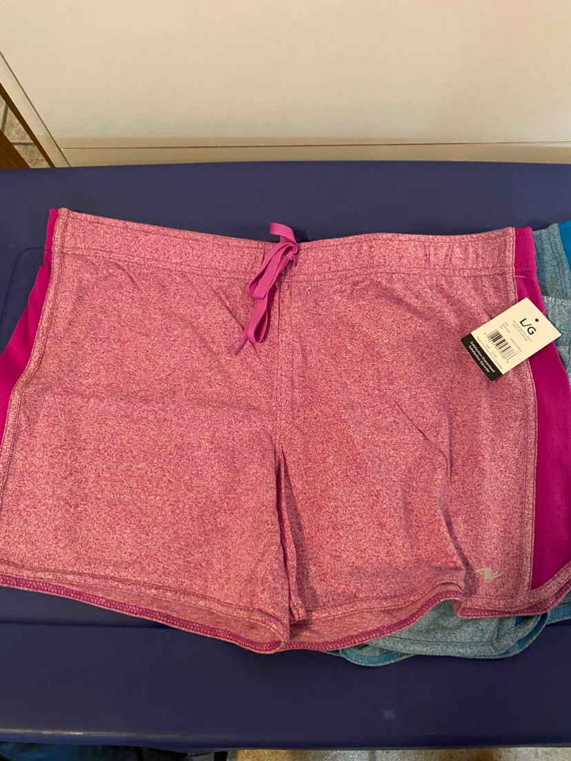 NEW ATHLETIC WORKS SHORTS – 3-PAIR SET – SIZE LARGE - photo 3