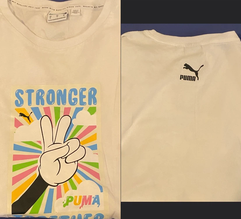 PUMA & ADIDAS UNISEX GRAPHIC T-SHIRTS – 2-PIECE SET - photo 2