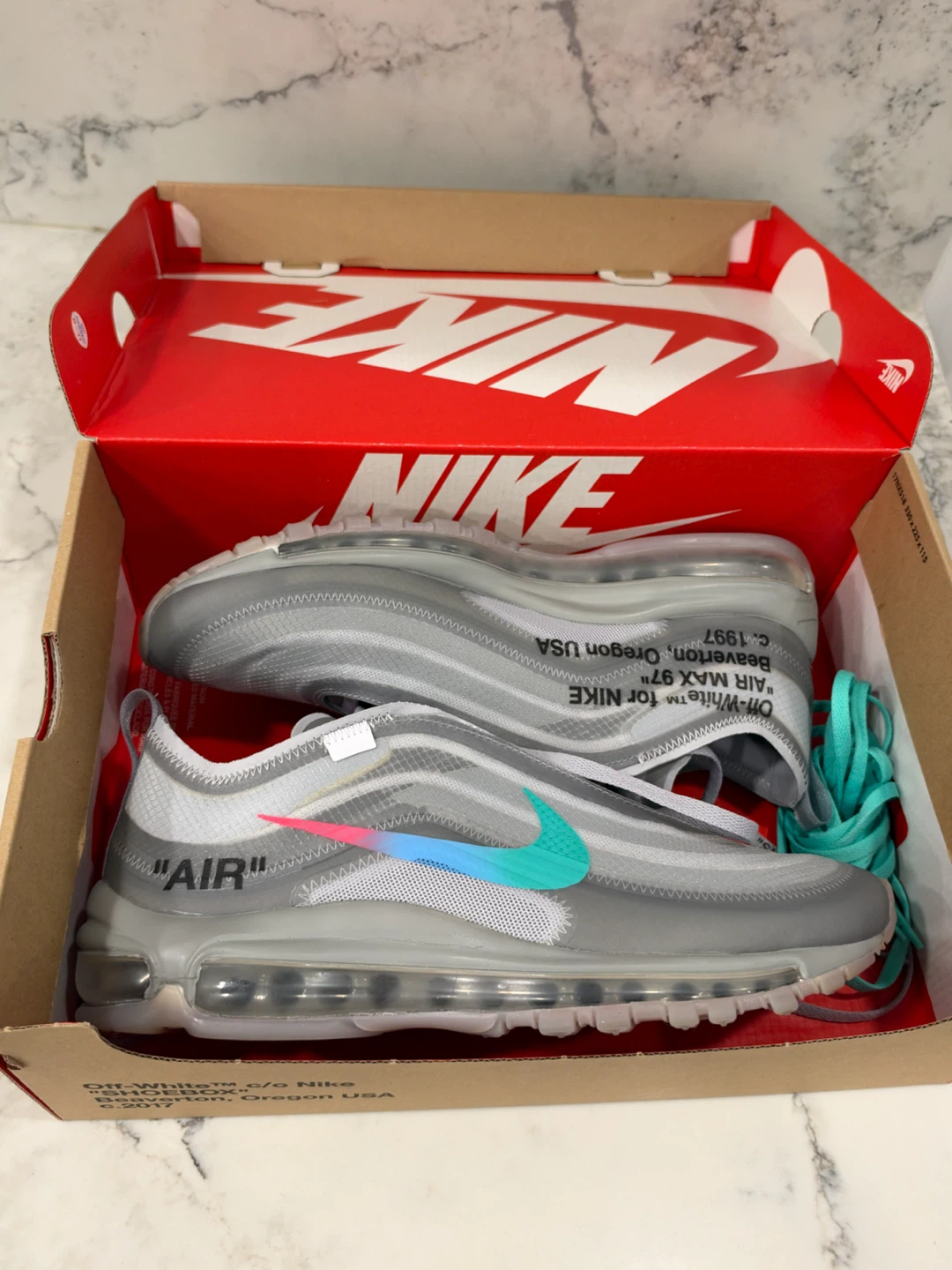 Off-White x Nike Air Max 97 Menta