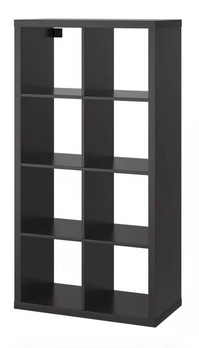 IKEA KALLAX Shelf Unit 4x2 Black-Brown