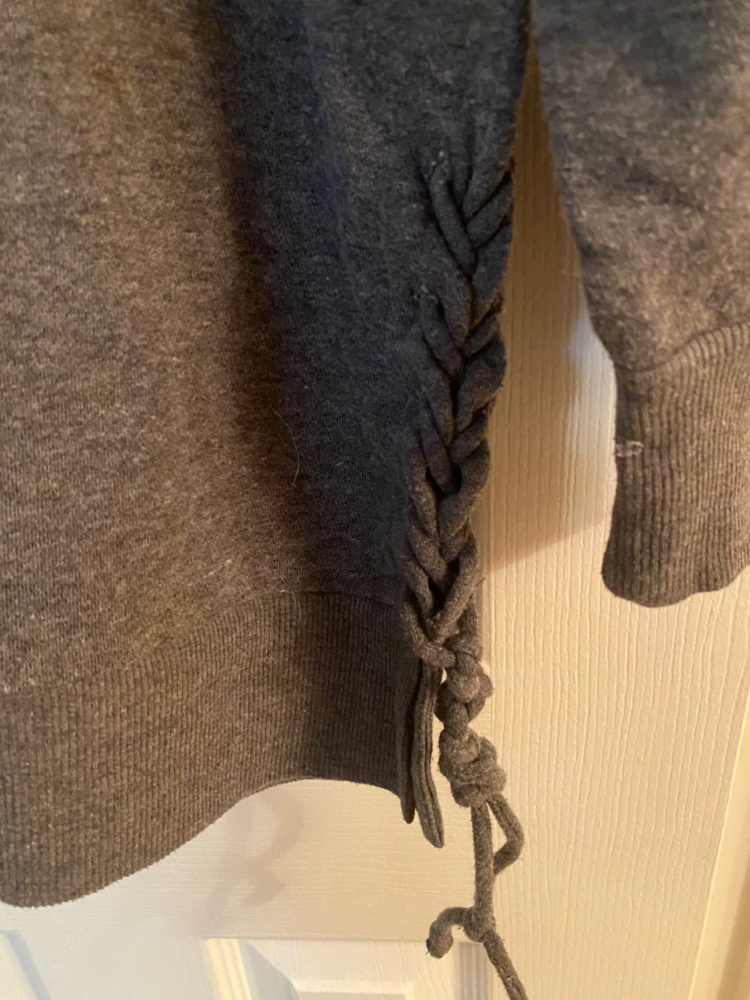 GEORGE LONGLINE LACE-UP HOODIE – SIZE XL - photo 2
