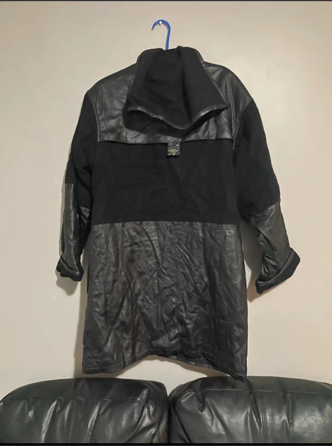 Hilary Radley Wool and Leather Coat - photo 2