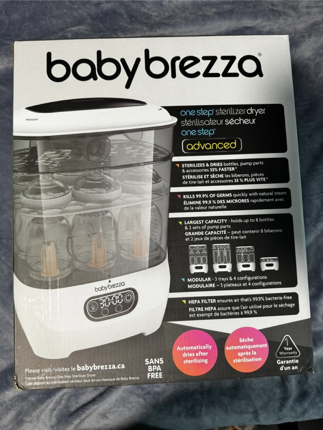 Baby Brezza One Step Sterilizer Dryer Advanced