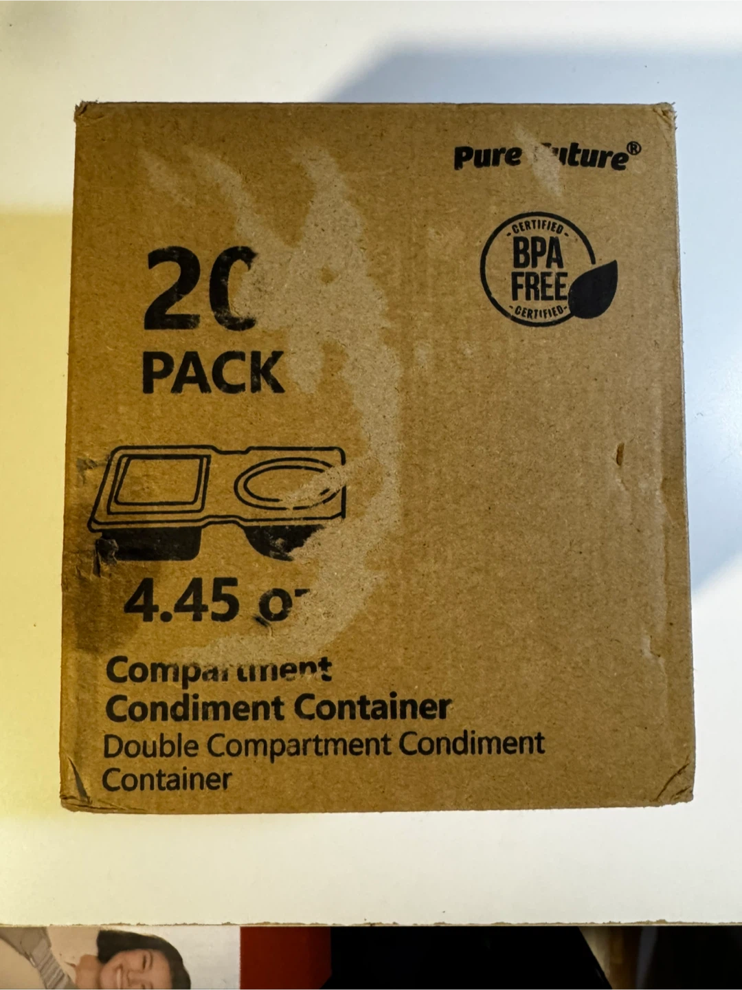 Double Compartment Snack Container - 20 Pack - photo 2