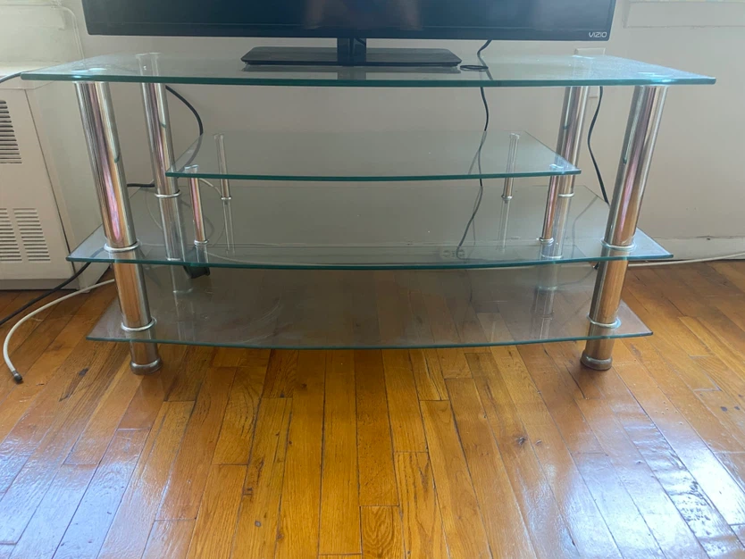 4 Piece Glass and Wood Furniture Set - Bronx
