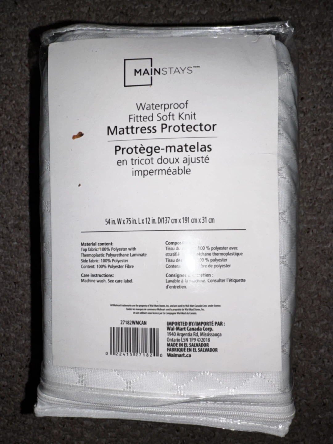 Waterproof Fitted Soft Knit Mattress Protector Double/Full Bed - photo 2