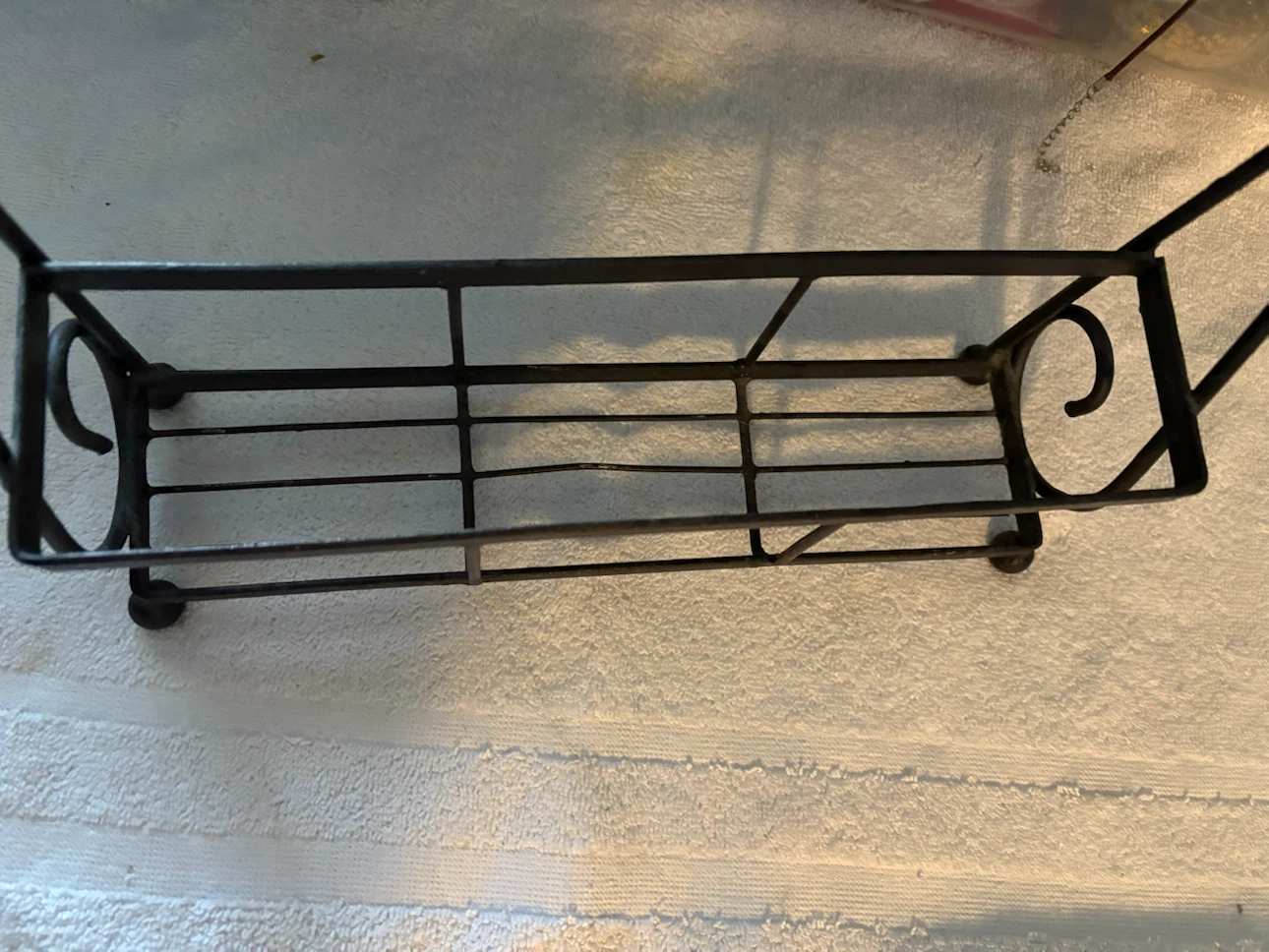 Small Black Metal Wall-Mount Shelf - photo 2