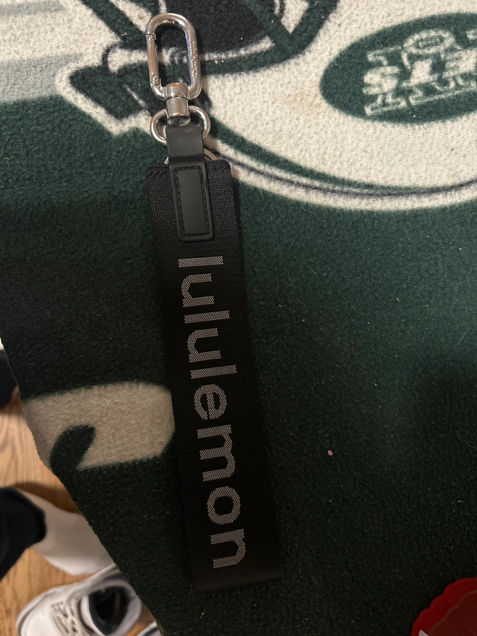 Lululemon Black Logo Key Fob