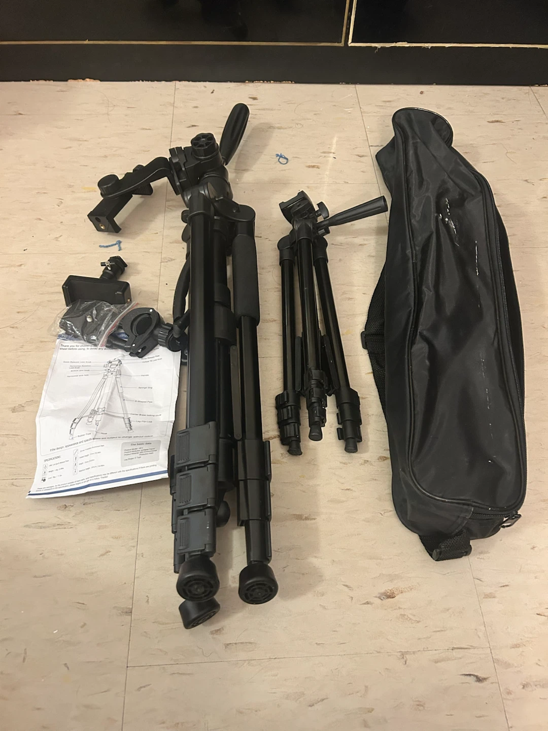 EVUMO HF3 Tripod Stand with accessories - photo 2
