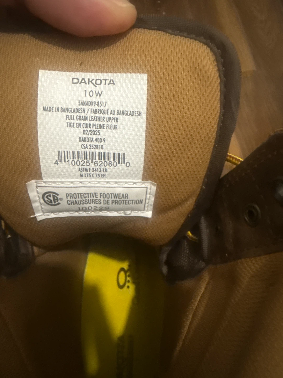 Dakota Work Boots Size 10W - photo 2