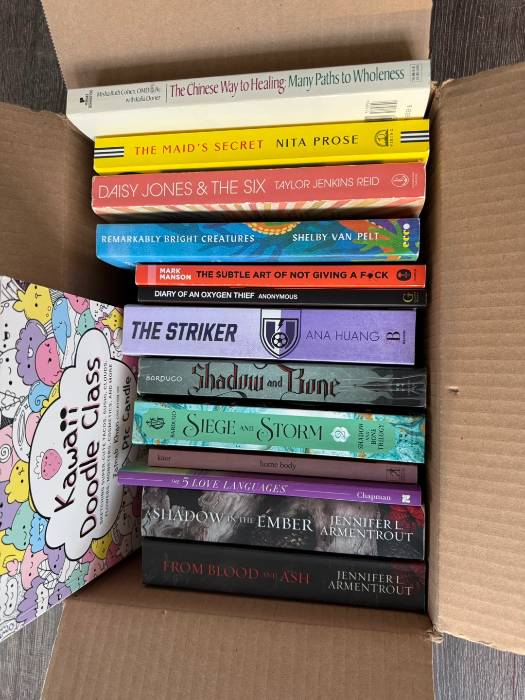 Popular books for sale (between $3-$10 each)