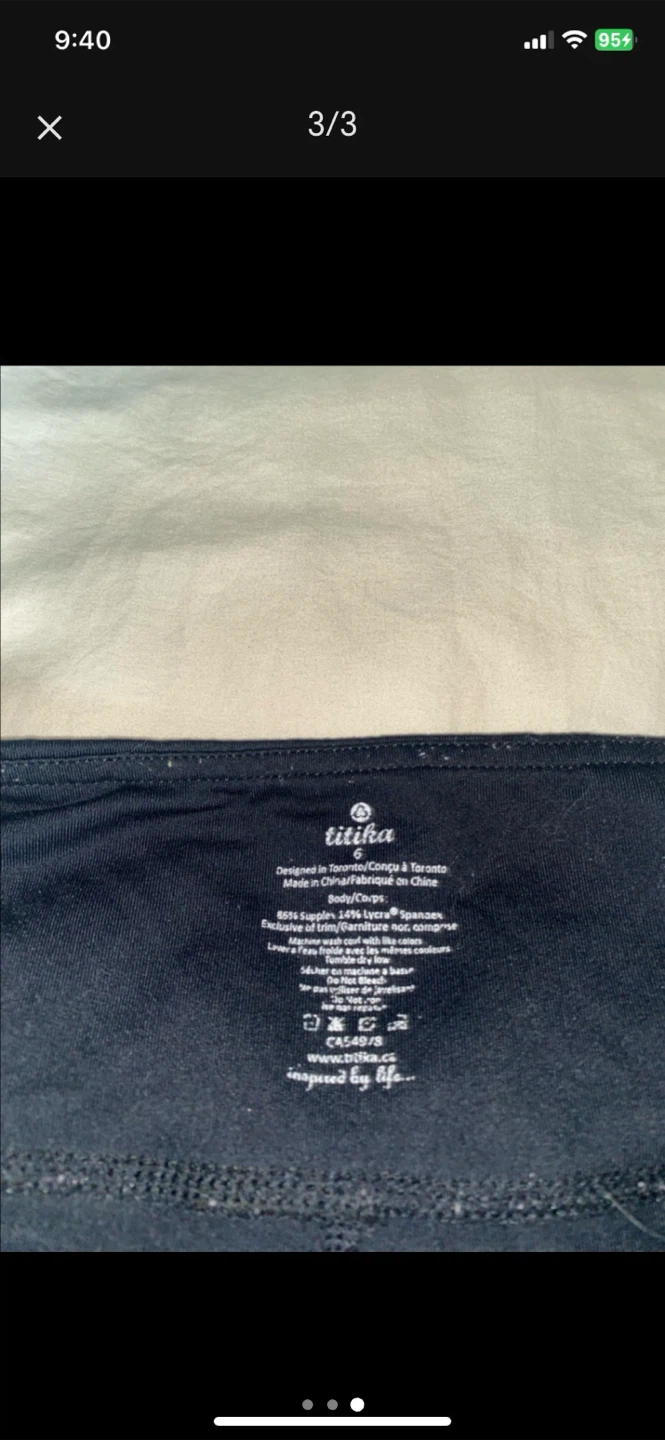 Titika Black Leggings Size 6 - photo 2