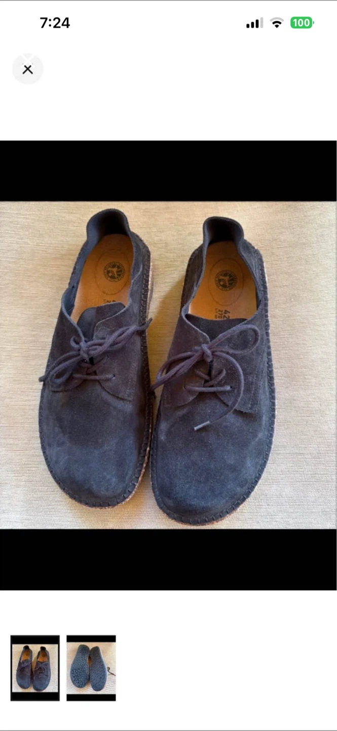 Birkenstock Suede Shoes Black Size 42