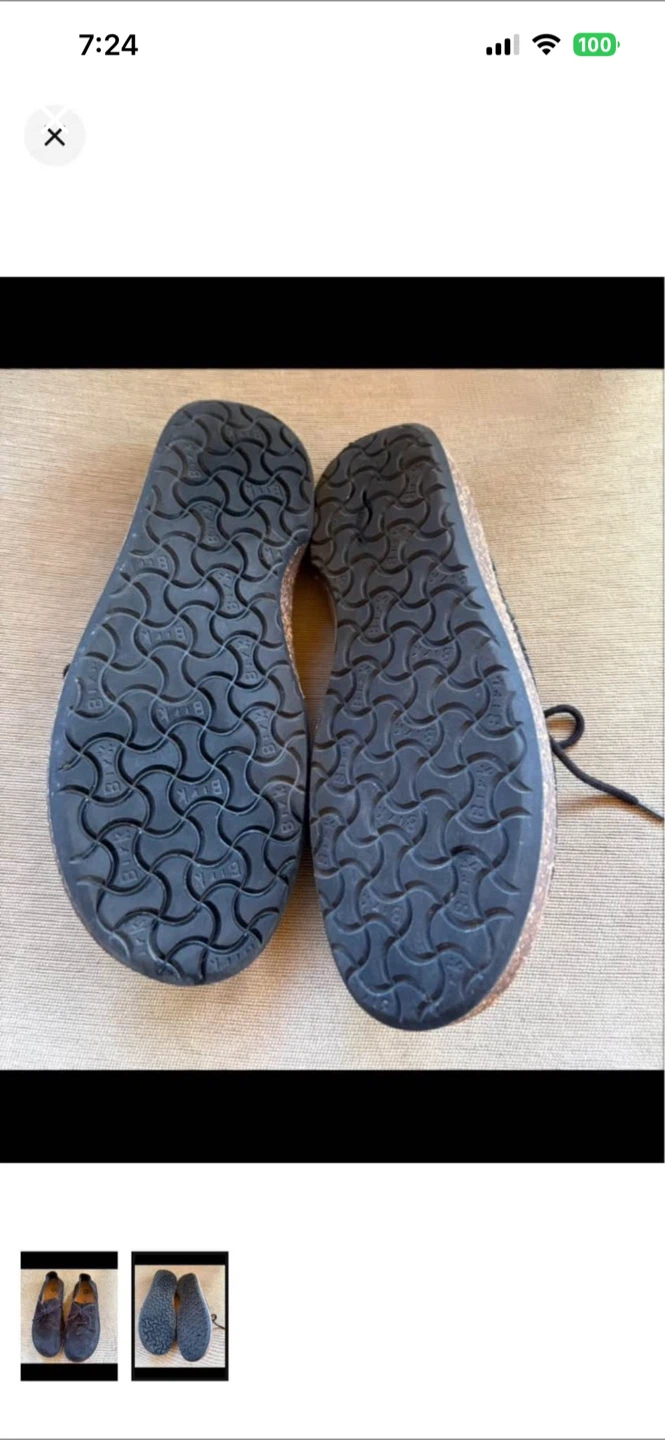 Birkenstock Suede Shoes Black Size 42 - photo 2
