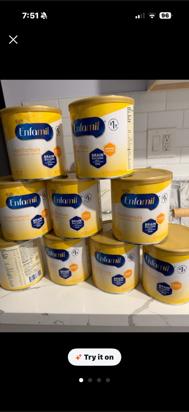8 Cans of Enfamil Infant Formula