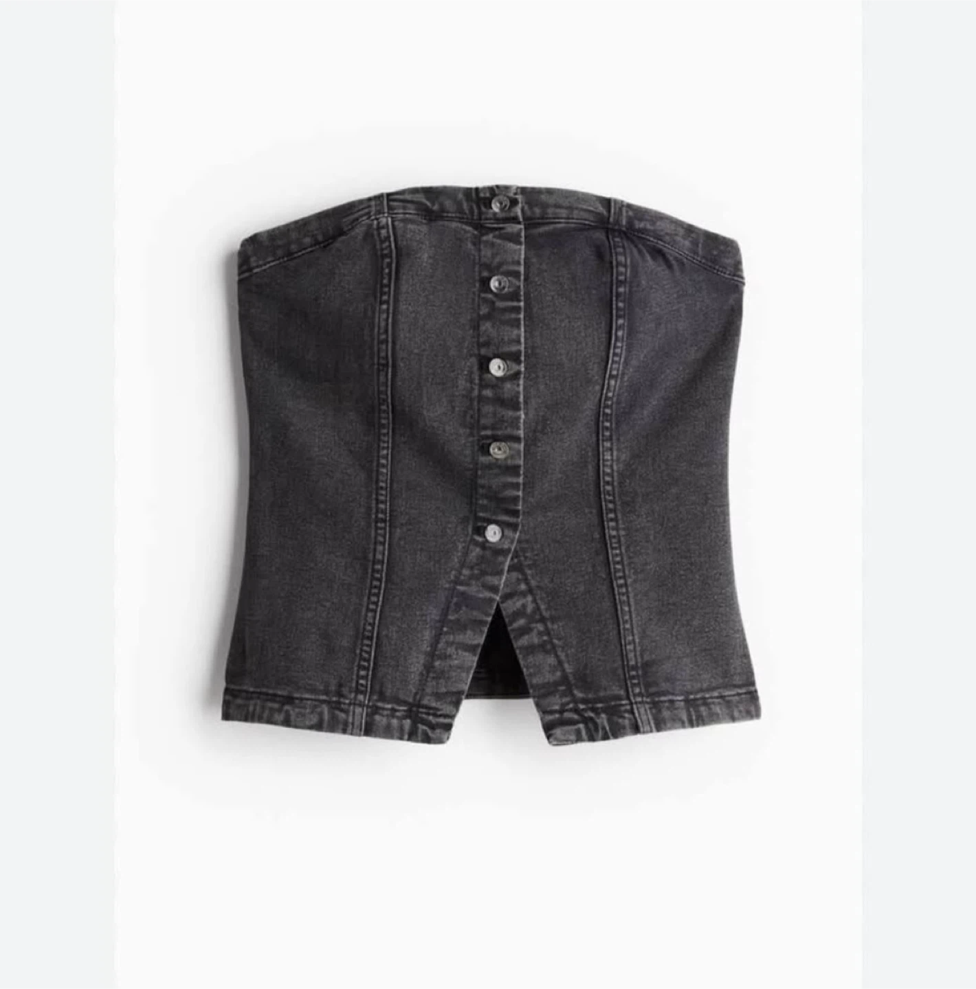 Denim bandeau top
